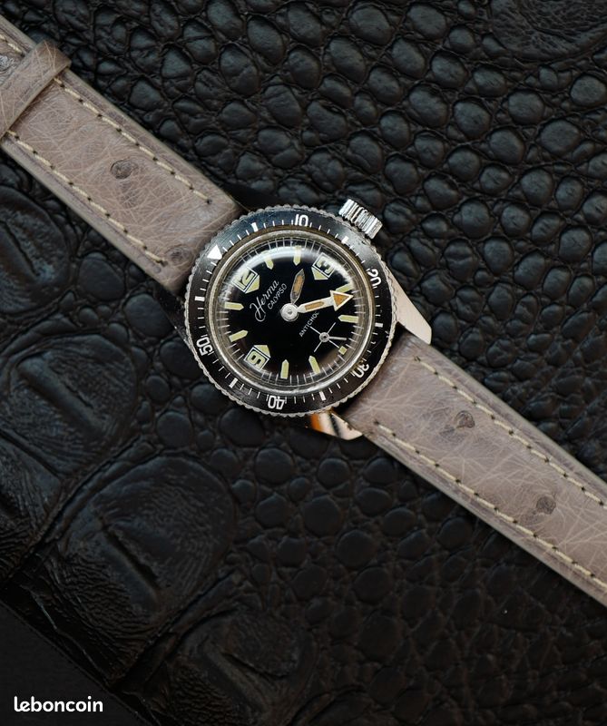 Cadran De Montre De Plongée HERMA Calypso - Diamètre 25,79 Mm - Occasion En Excellent état