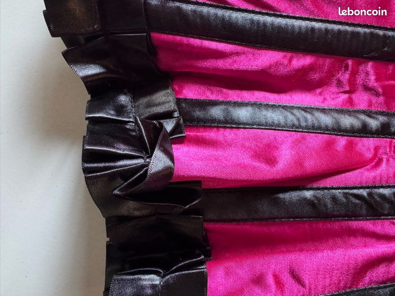 Corset noir et rose gothique baroque steampunk (image 9)