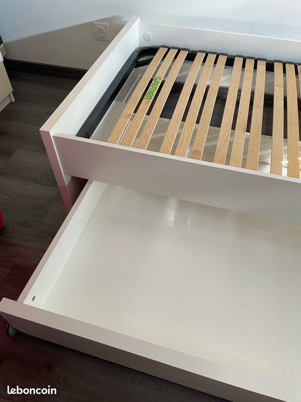 Lit neuf tiroir intégré avec sommier 90x150 cm (image 7)