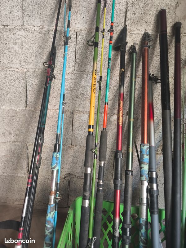 Lot de canne à pêche divers faire offre (image 3)