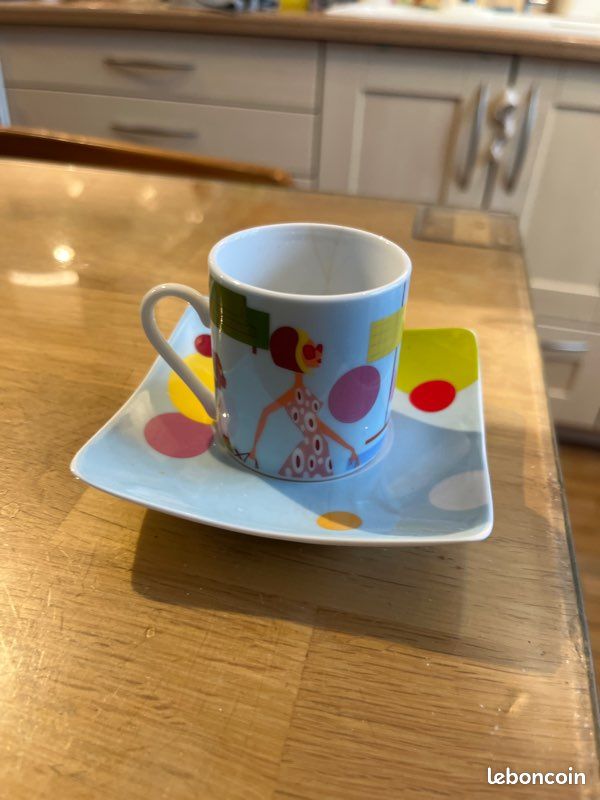 Adewnest Lot De 4 Tasses à Café Empilables En Céramique De 388,5 G