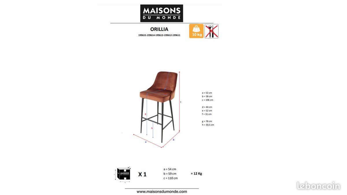 Chaise de bar (image 3)