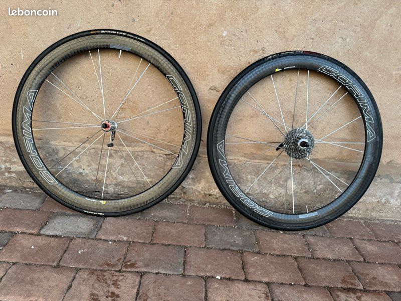 Paire de roues carbone Corima 47mm WS+ Outline (patin, Shimano) – Cycles Victor
