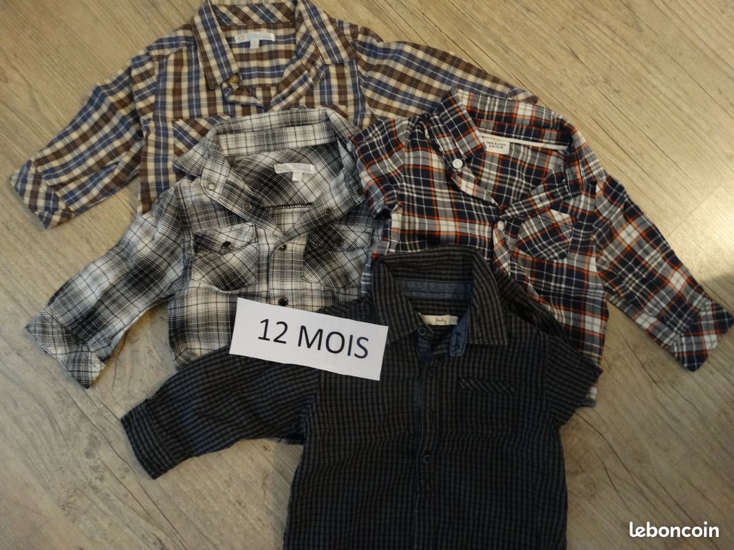Chemises 12 mois (image 1)