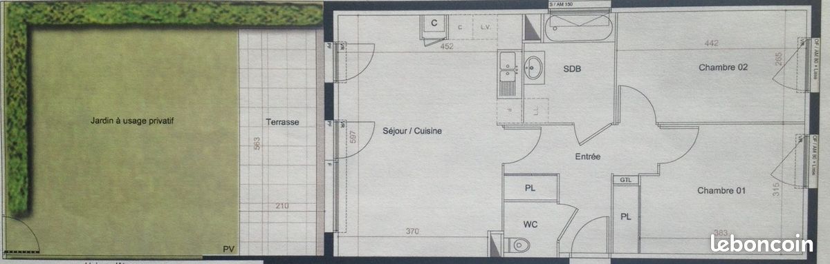 Appartement 3 pièces 64 m² · à Le Rheu · 64,2 m² · 225 000 €
