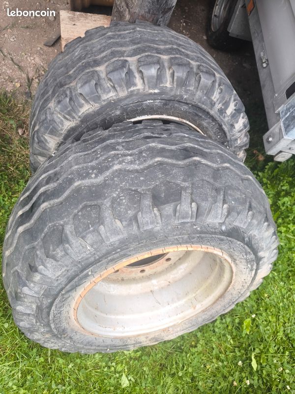 Paire de roues remorque agricole 15.0 55 17 (image 1)