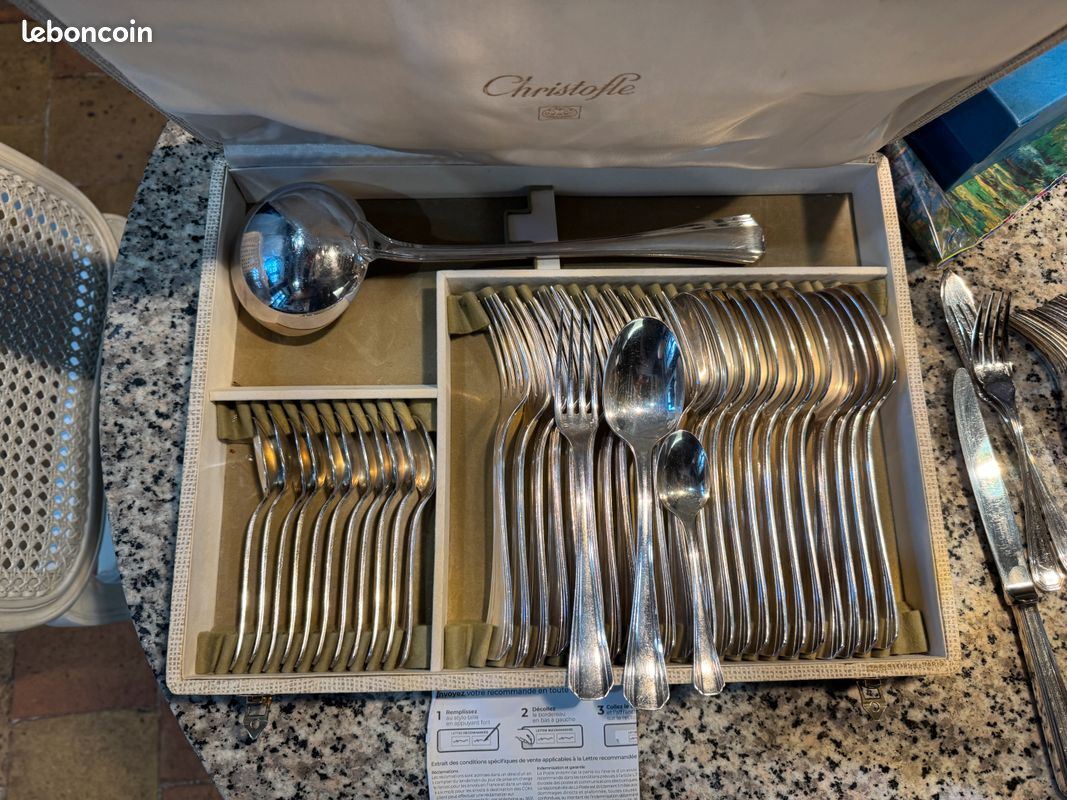 COFFRET VIDE MENAGERE 37 Pieces Christofle EUR 25,00