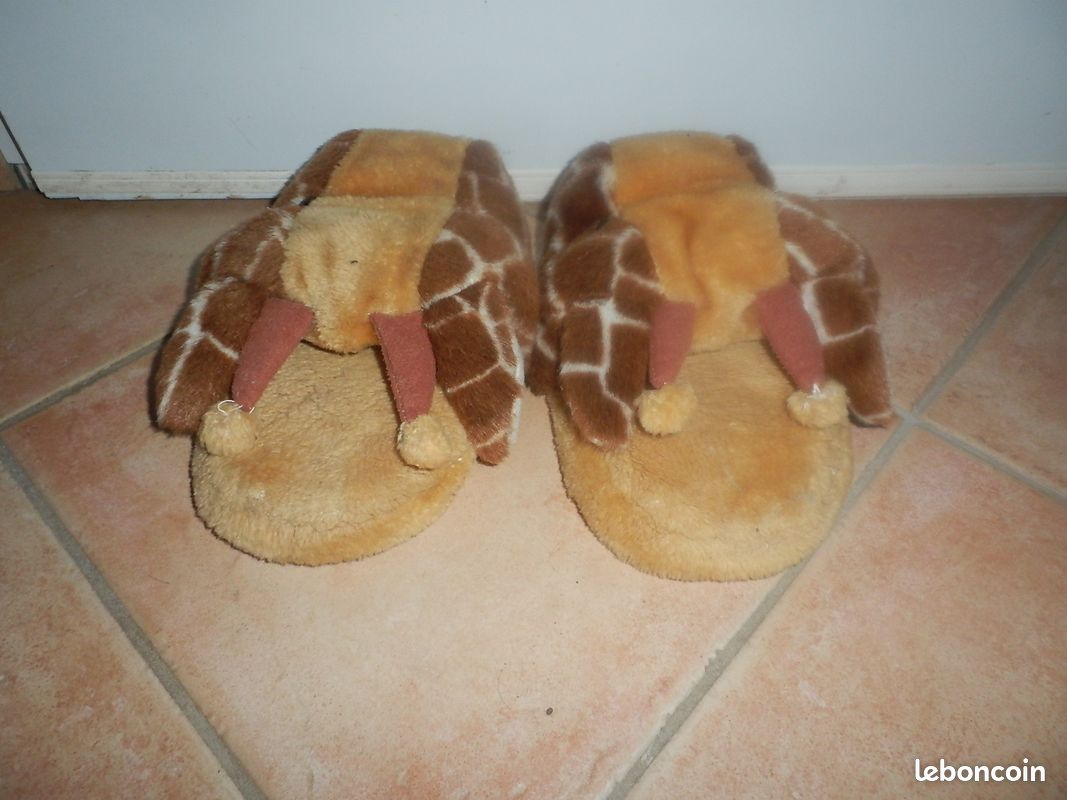 Chaussons girafe taille 40/41 anti dérapant (image 3)