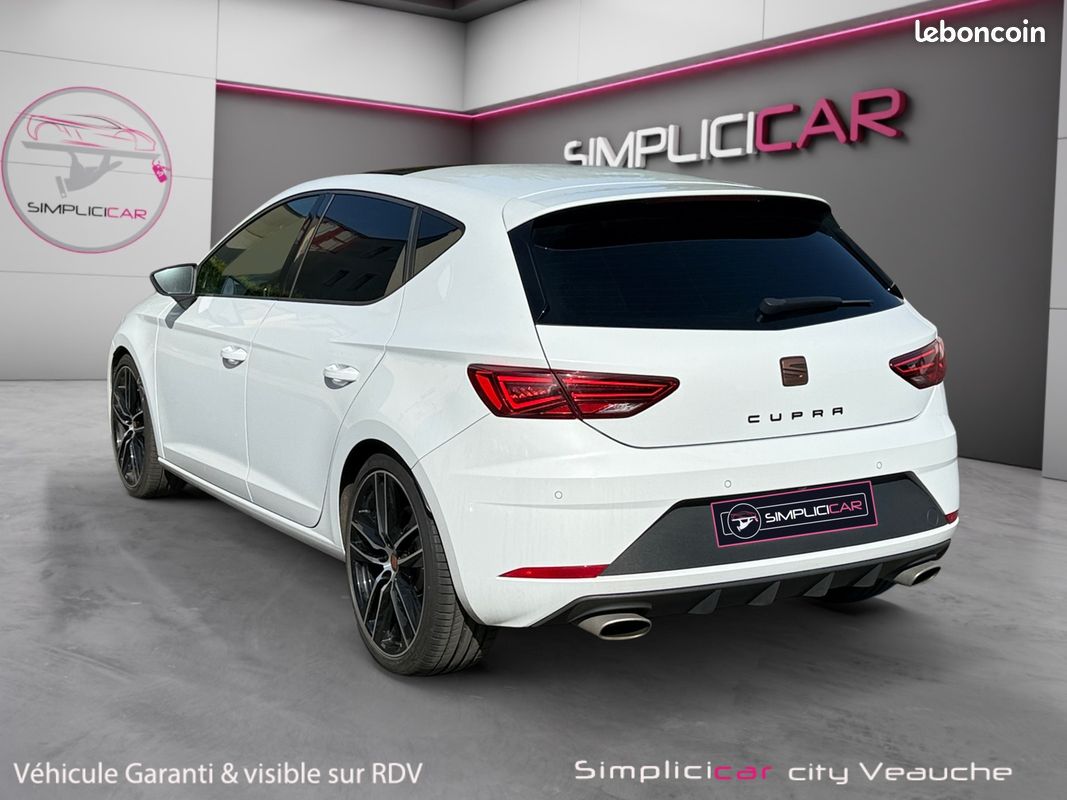 SEAT LEON 2.0 TSI 290 CUPRA CARBON EDITION DSG 290Ch Garantie 12 mois - Entretiens Seat - Toit Ouvrant - Sièges chauffant - Palette au volant - Caméra (image 6)