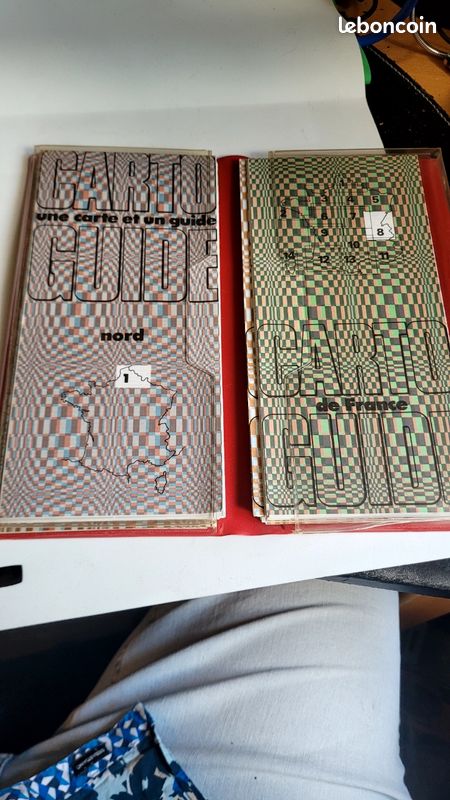 Coffret vintage de cartes routières publicitaires Carto Guides Shell fin année 60 (image 3)