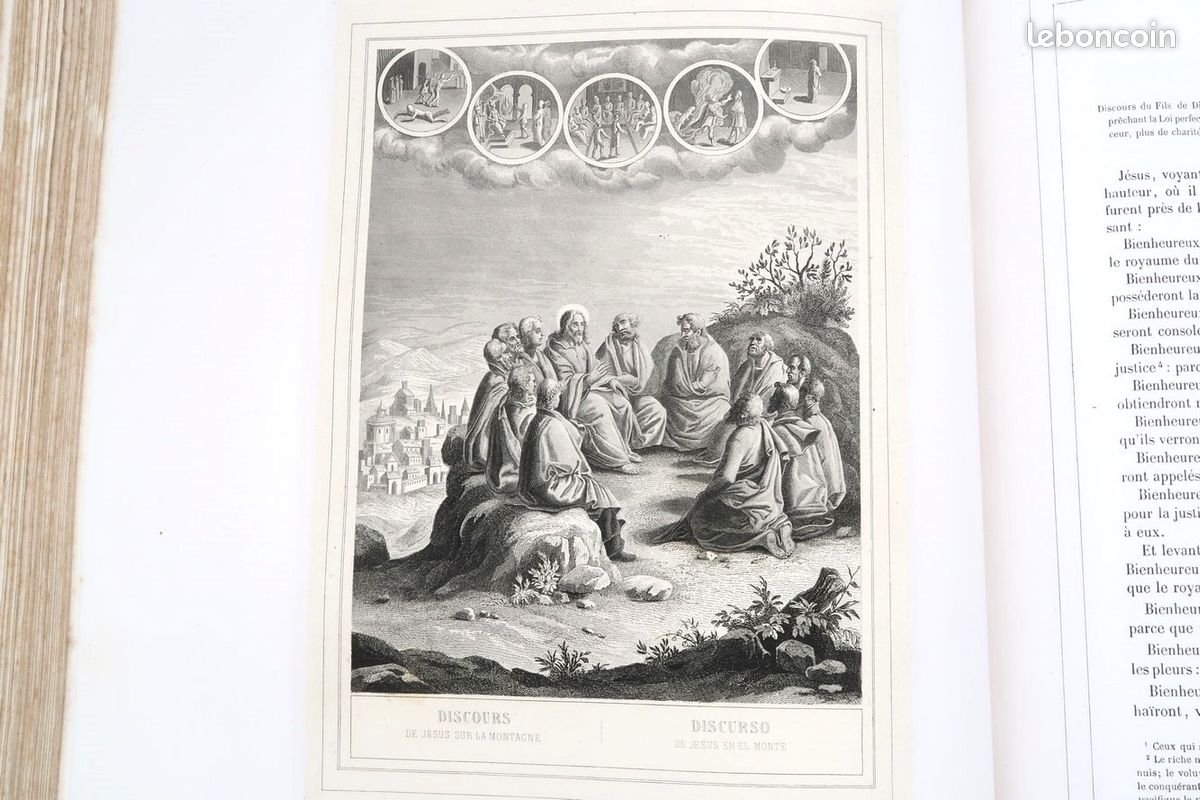 La vie de N. S. Jésus-Christ de Jérôme Natalis - in-folio 1853 130 gravures (image 9)