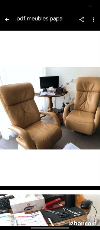 Vend fauteuils château d ax (image 1)
