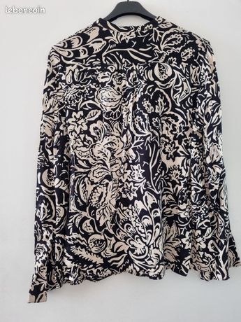 Blouse COMPTOIR DES COTONNIERS Taille 40 Rose En Coton - Occasion En Très Bon état