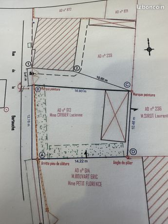 Terrain 185 m² Nangis