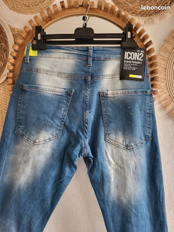 Jeans Hommes Taille 29 - Coupe Droite Classique En Coton - Neuf Avec étiquettes