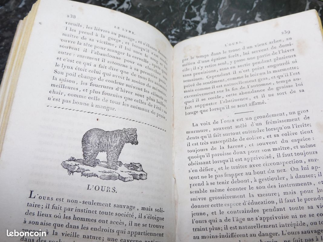 Morceaux choisis de buffon1830 reliure gravures animaux terre ethnologie anthropologie faune (image 4)
