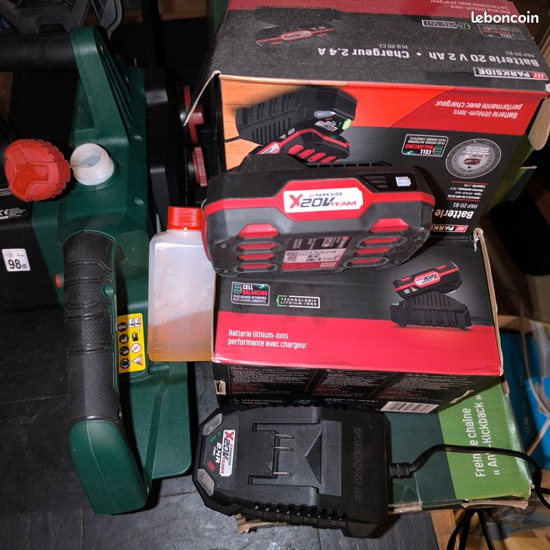 Tronçonneuse sans fil PARKSIDE PKSA 20 Li-B2 20 V comme neuve (image 4)