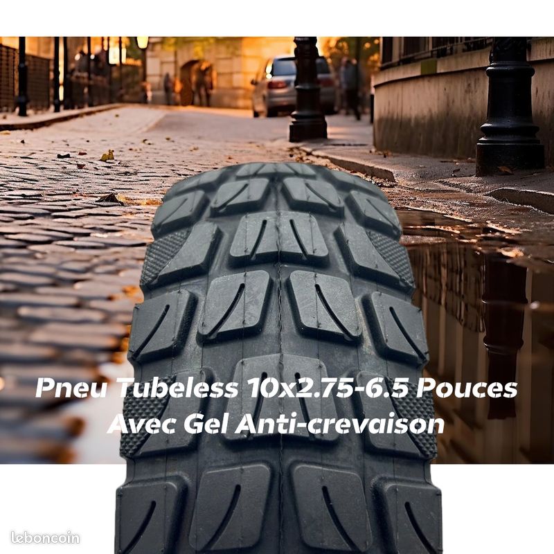 PNEU TUBELESS TROTTINETTE électrique pièces caoutchouc tout terrain
