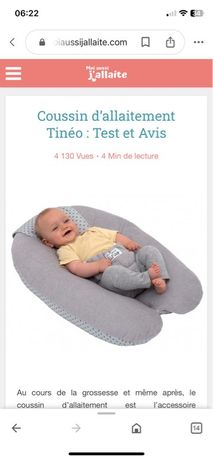 Coussin d'allaitement Tinéo Gris / Anthracite d'occasion - Annonces  Équipement bébé leboncoin - page 3
