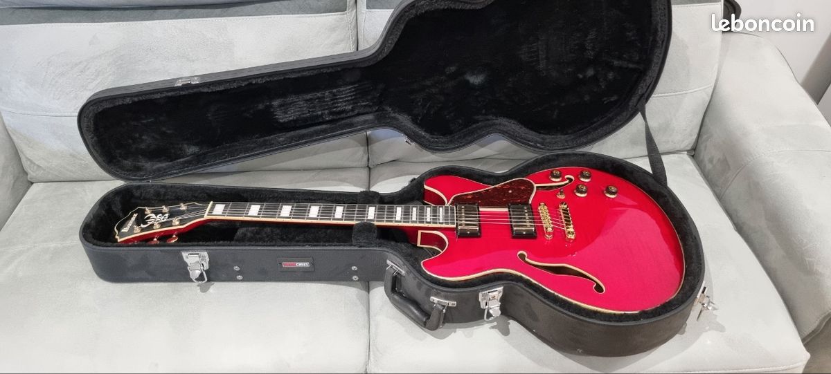 Pack Ibanez AS93 Cherry Red + Étui rigide + Ampli Cort 15W (image 5)