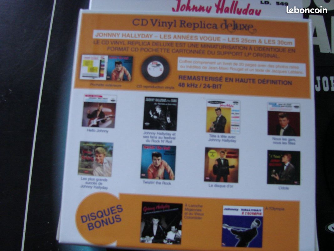 JHC- Lot 2 coffrets replica en CD de EP et LP - Hallyday (image 2)