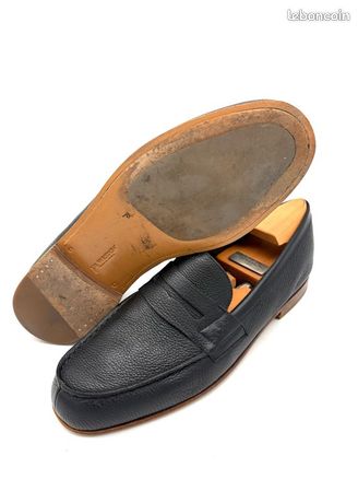 Mocassins John Lobb Bristol En Cuir Marron - Neuf Avec Emballage, Bout Cap-toe, Pointure 9 US/8 UK