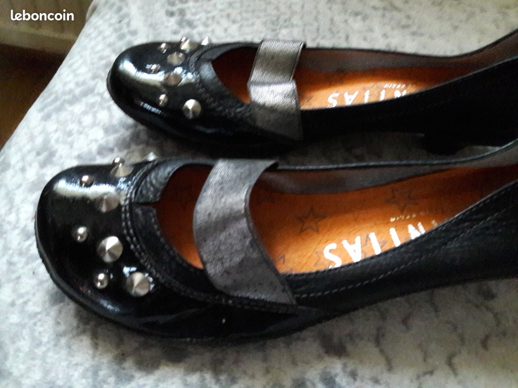 P36 * Ballerines simili cuir verni état neuf (image 2)