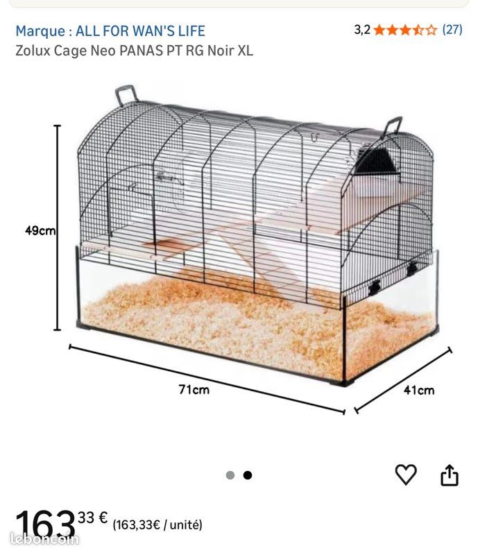 Cage gerbille XL (image 1)