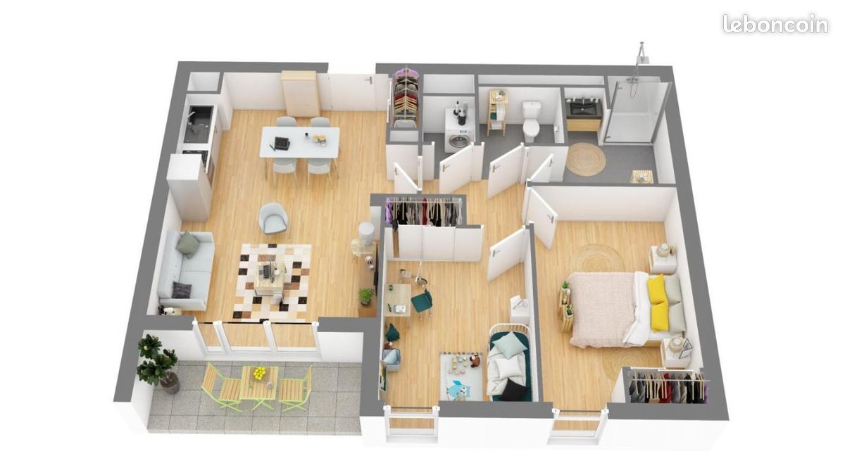 Appartement a louer saint-herblain - 3 pièce(s) - 63 m2 - Surfyn