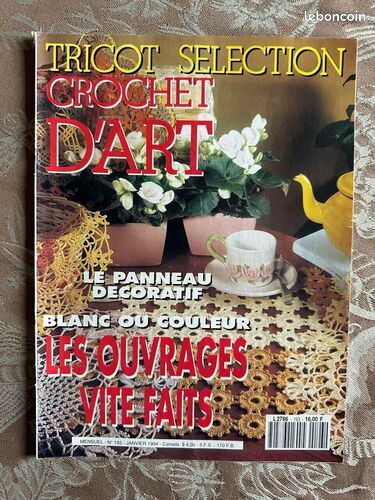 [Livre] Tricot selection crochet d'art n°193 - Bon état (image 1)