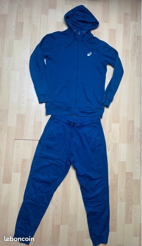 Ensemble Survêtement Jogging Pull Asics bleu L Vêtements