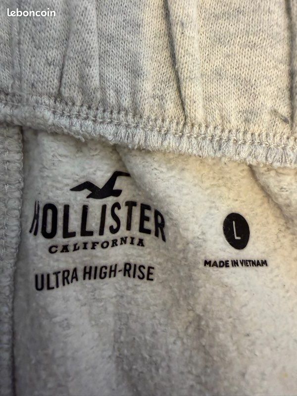 Jogging Hollister Ultra High-Rise Gris Chine - Taille L (image 2)