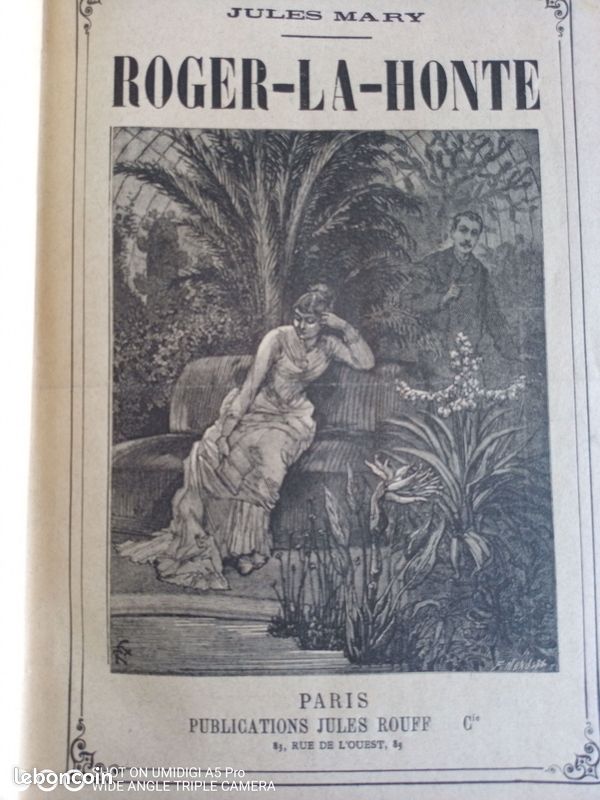 Jules Mary - Roger la Honte - reliure d'art signée Guétant Louis - gros volume (image 1)