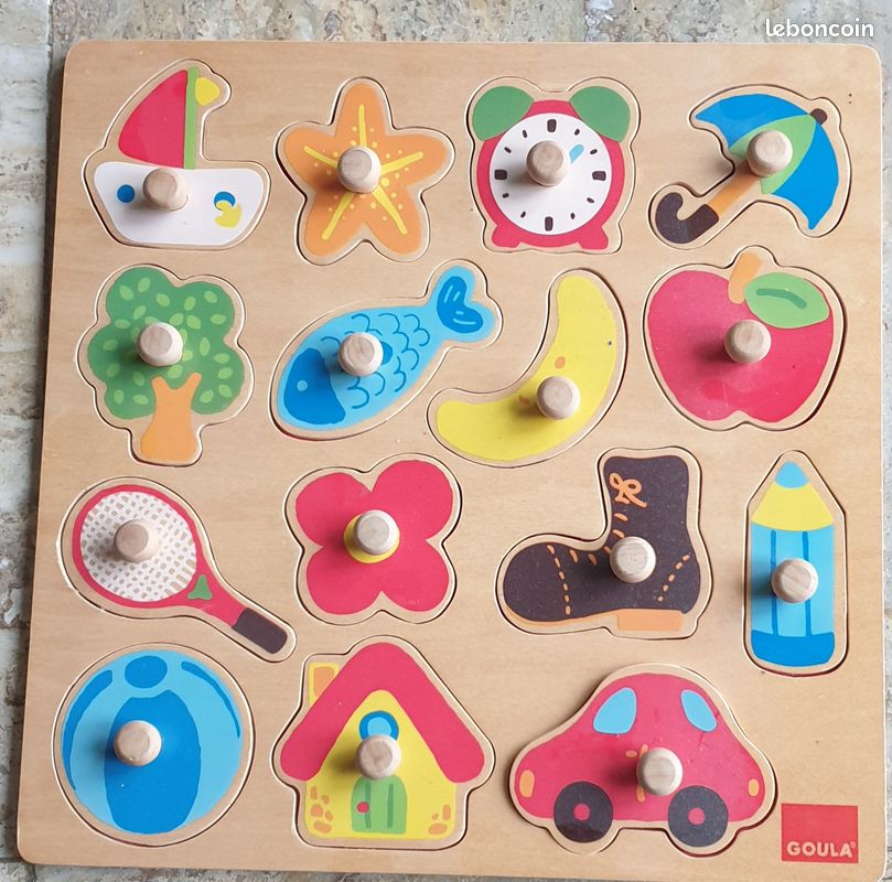 Puzzle en bois 15 pieces GOULA des 2 ans (image 1)
