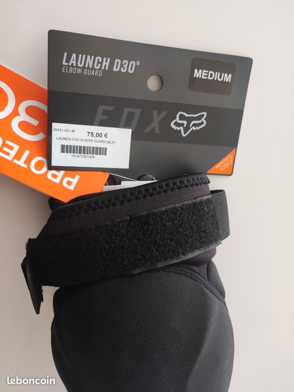 Protège-coudes Fox Launch D30 Pour Enfant - VTT/Motocross - Taille Unique Noire, Neufs