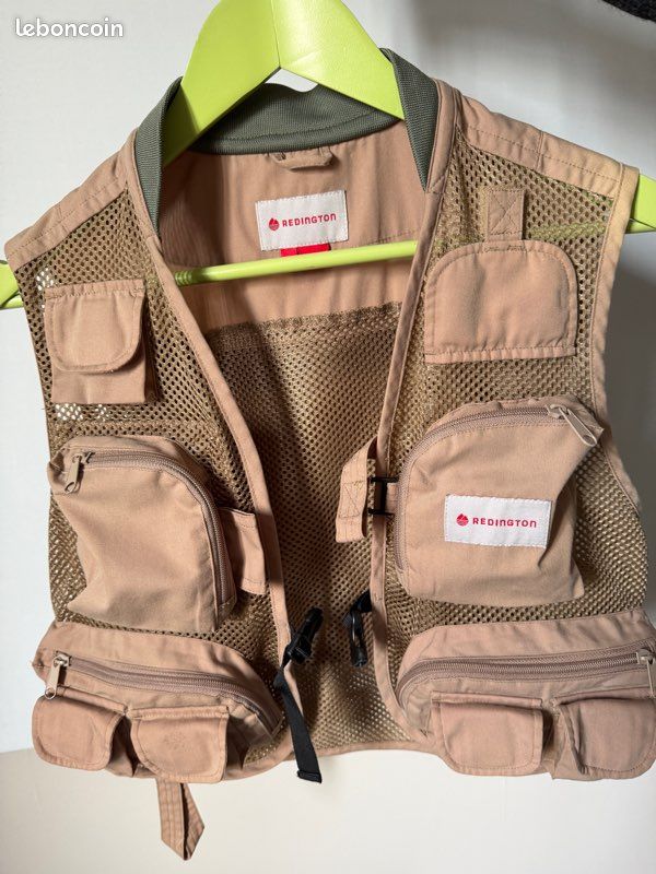 Gilet De Pêche à La Mouche Redington – Maille Bronzée – Homme XS – Occasion