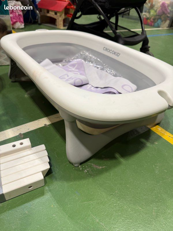 Baignoire pliable bébé Crocokid (image 1)