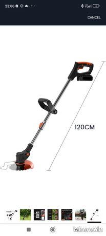Débroussailleuse Sans Fil 21V 4-en-1 - Moteur Brushless, 2 Batteries 4.0Ah, Orange