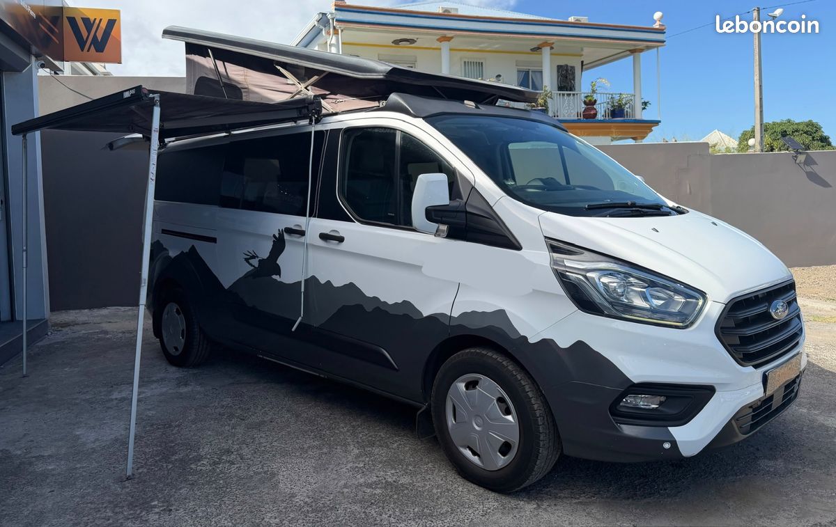 Ford transit custom panama p54 2.2l 130ch - van aménagé - très bien équipé (image 4)