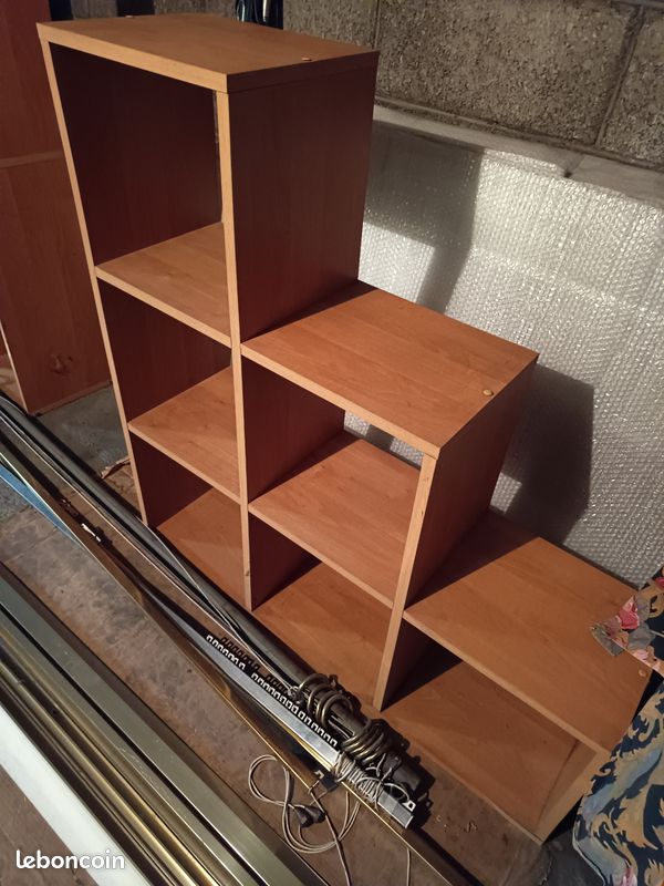 2 Meubles cubes chëne clair (image 3)