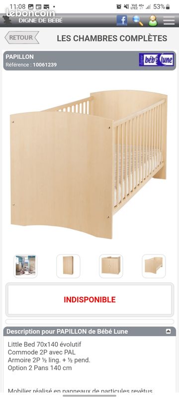 Chambre évolutive bébé/ enfant x2 (image 1)