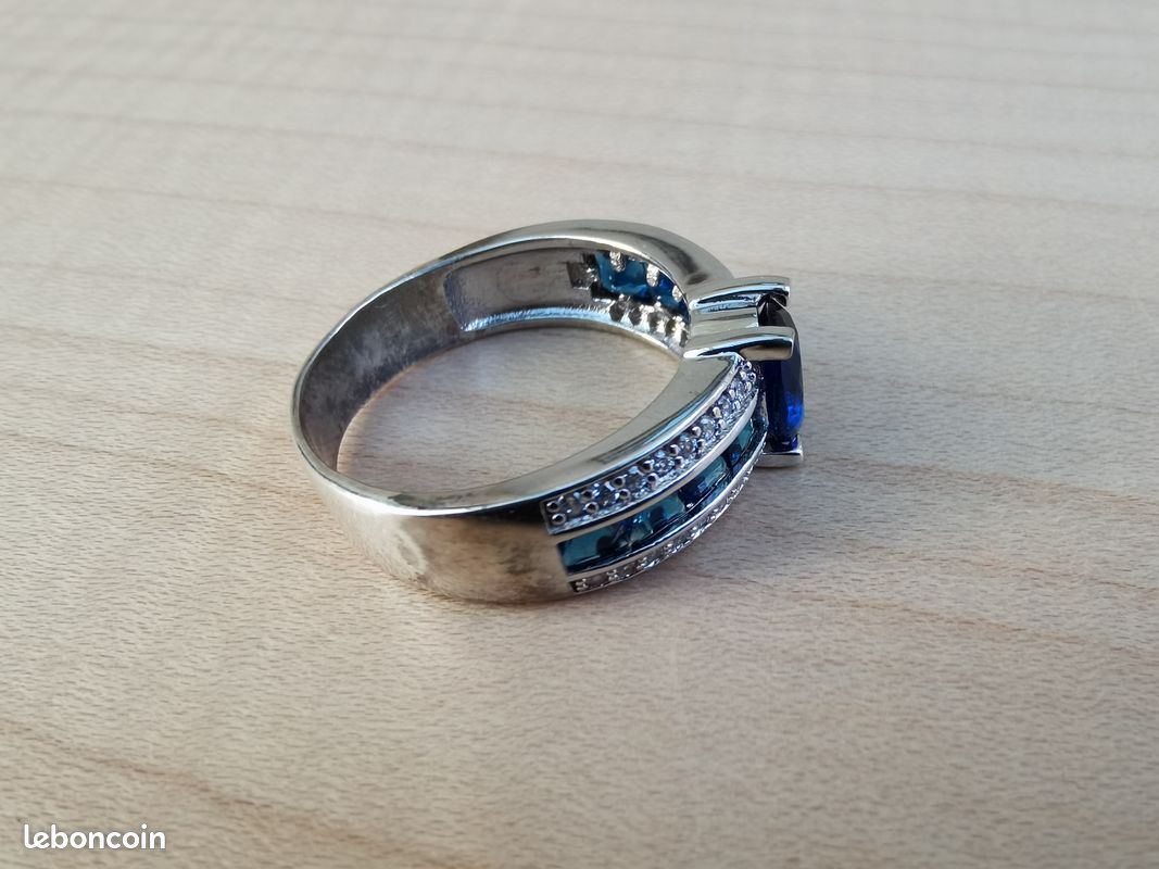 Bague Argent Moderne Taille 68 - Bijou Occasion