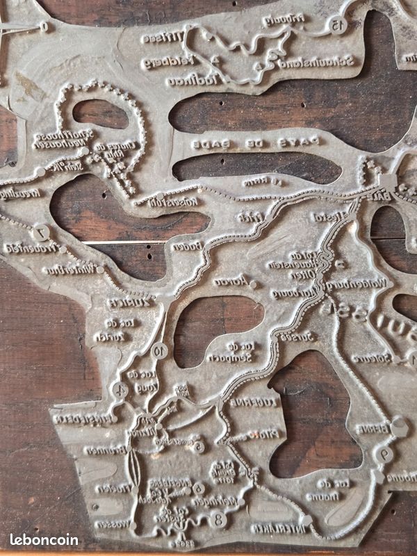 Ancienne Plaque D'imprimerie Typo – Objet Déco Vintage Atelier