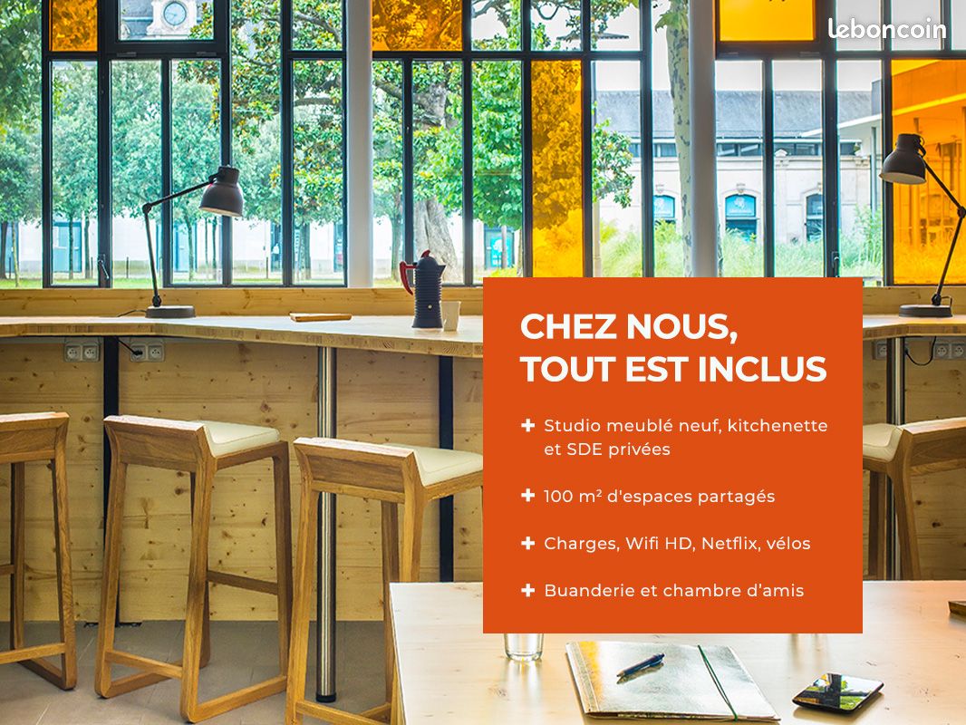 Appartement 1 pièce 19 m² · à Nantes · 19 m² · 763 €/mois
