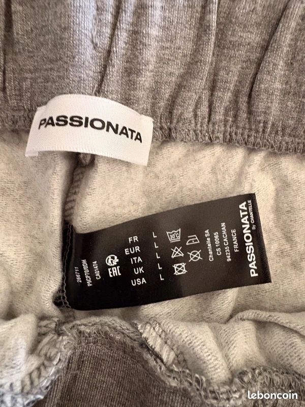 Pantalon molleton PASSIONATA taille L Neuf + Etiquette (image 3)