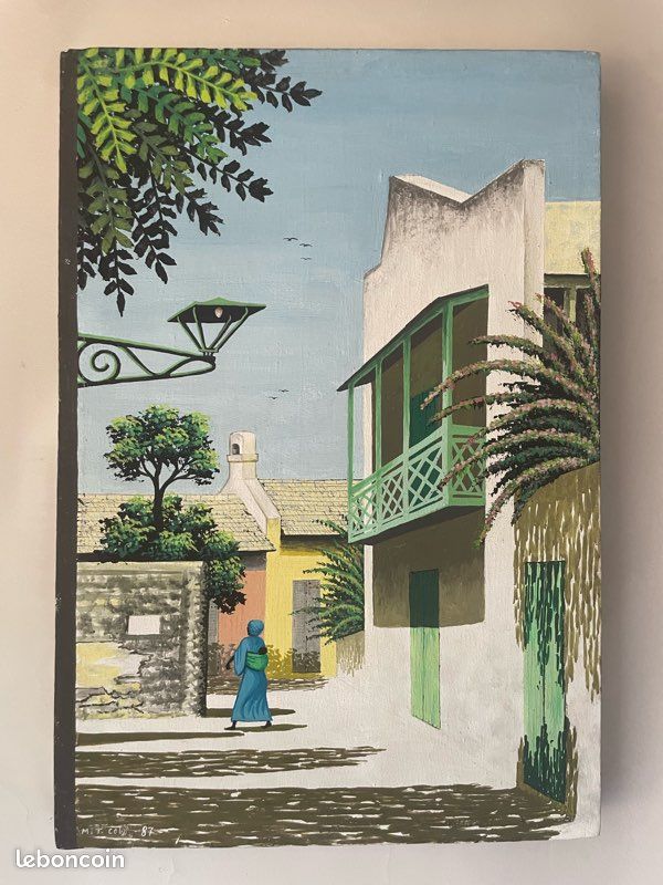Tableau art naïf peint par M. T. Coly (image 1)