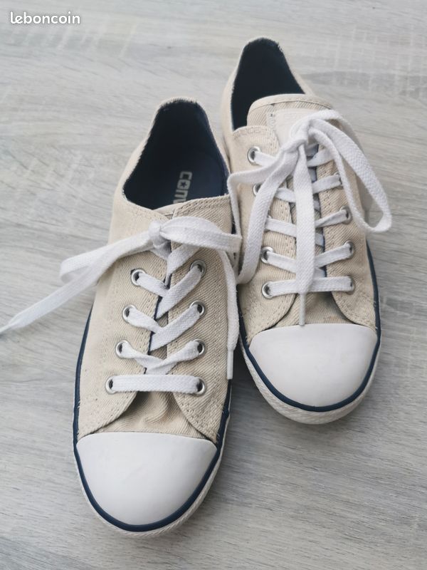 Converse basse T37 écru Chaussures