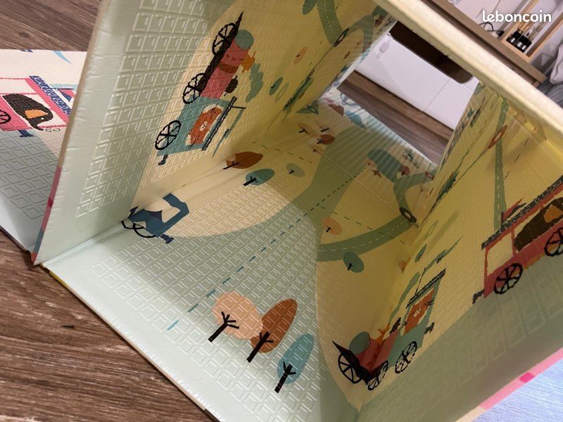 Tapis de jeu pliable réversible bébé neuf (image 9)