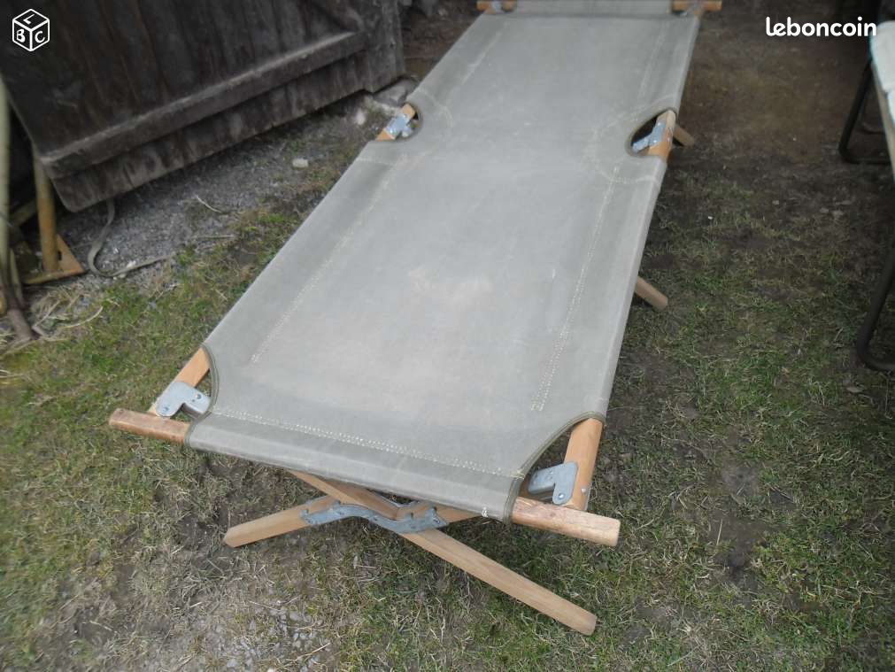 Lits picot,bois,tube,militaire pour militaria ww2 (image 2)