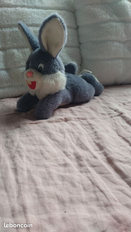 Doudou lapin gris (image 3)